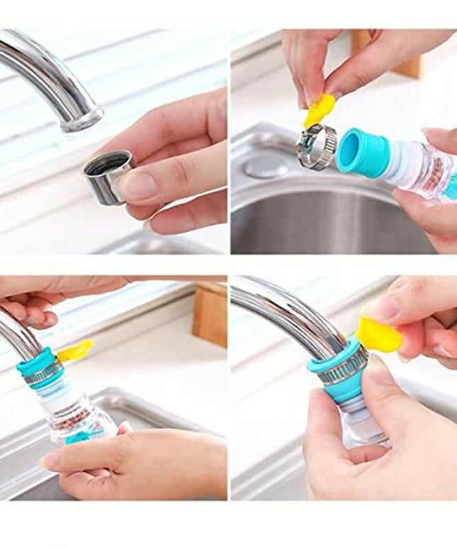 Kitchen Faucet Water Tap Filter with Rotating Shower Head for Sink