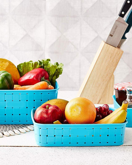 062 Smart Baskets For Storage(Set Of 3) Sky Blue