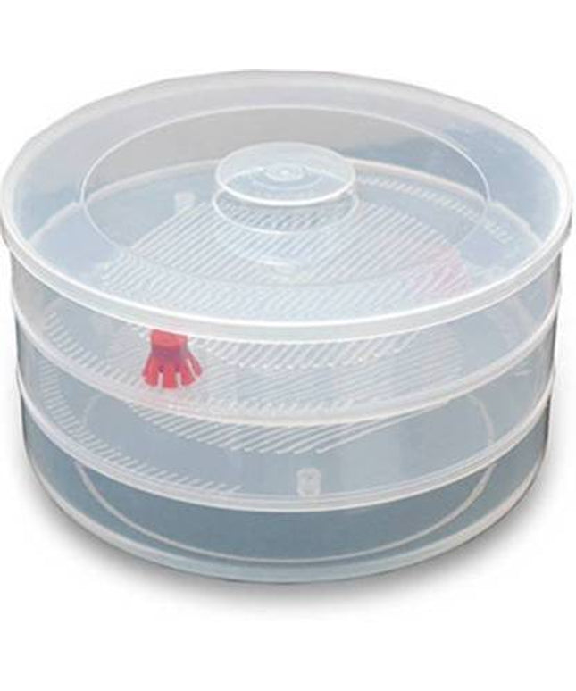 093 Plastic 3 Compartment Sprout Maker White
