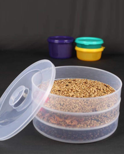 093 Plastic 3 Compartment Sprout Maker White