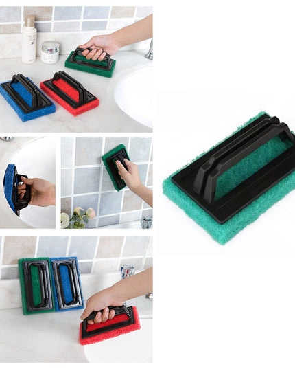 0222 Handle Scrubber Brush Widely Used By All Types Of Peoples For Washing Utensils And Stuffs In All Kinds Of Bathroom And Kitchen Places Etc.