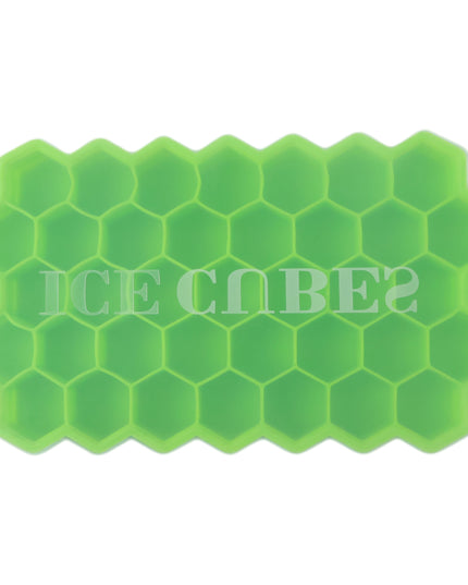 Premium Honeycomb Silicone Ice Cube Tray With Lid (1 Pc)