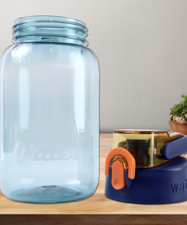 Blue Plastic Leak-proof Flip Cap  Safty Lock Water Bottle (600ml Approx  1 Pc)