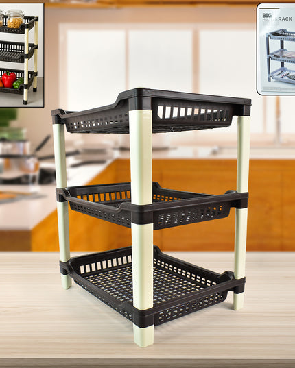 Apex Big Multi Use Plastic Storage Rack  3-tier (1 Pc)