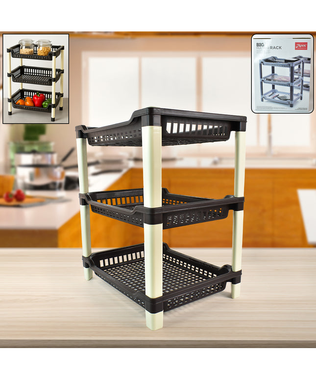 Apex Big Multi Use Plastic Storage Rack  3-tier (1 Pc)