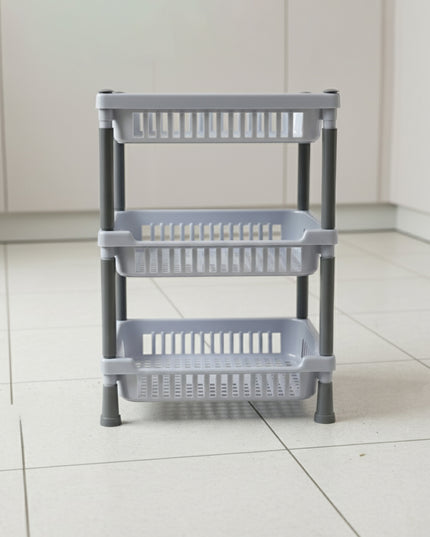 3-layer Multipurpose Kitchen Storage Basket Rack