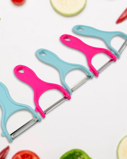 Stainless Steel Kitchen Scissors  Multipurpose Peeler (2 Pc Set  Mix Design Scissor  Peeler)