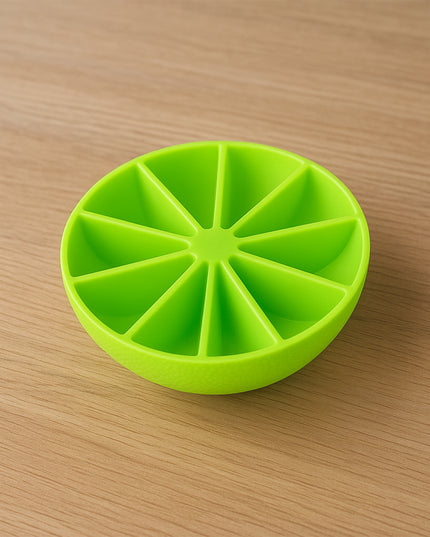 Lemon Shape Flexible Silicone Ice Cube Tray  8-slot Round Ice Mold (1 Pc)