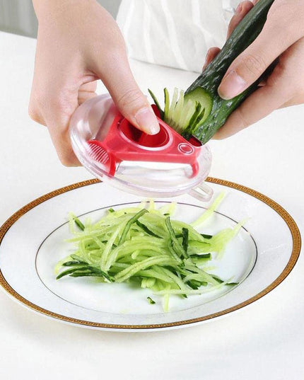 2937  3 In 1 Multi Function Three Use Rotary Hanging Round Planer Peeler And Cutter Vegetable Slicer Kitchen Tools Kitchen Gadgets