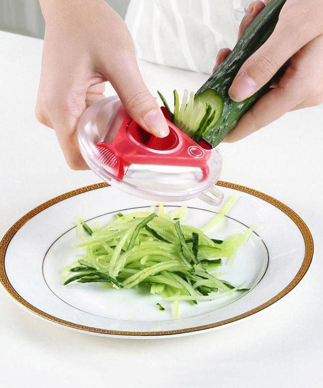 2937  3 In 1 Multi Function Three Use Rotary Hanging Round Planer Peeler And Cutter Vegetable Slicer Kitchen Tools Kitchen Gadgets