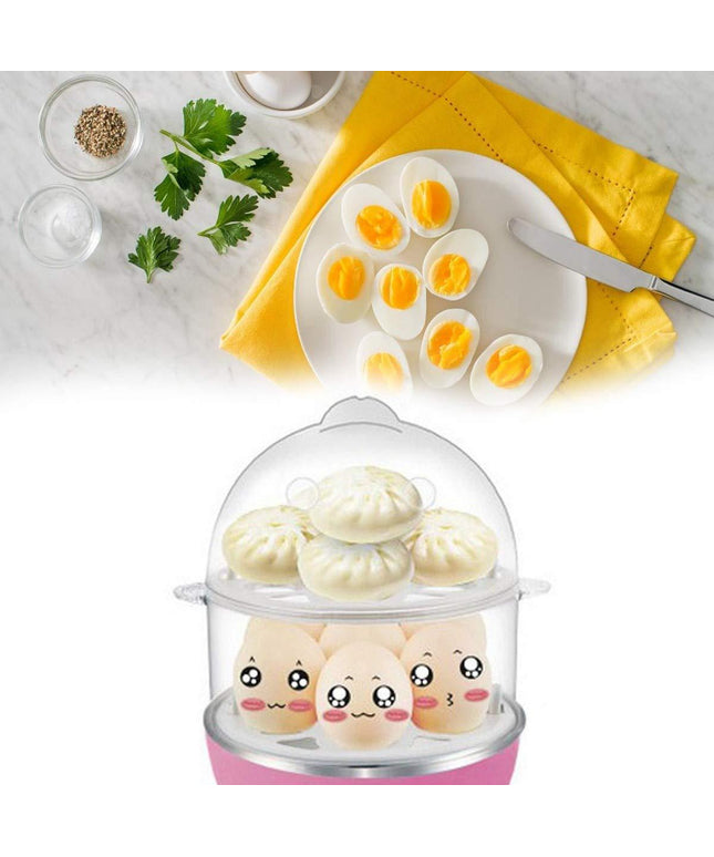 115 Multi-function 2 Layer 14 Egg Cooker Boilers  Steamer