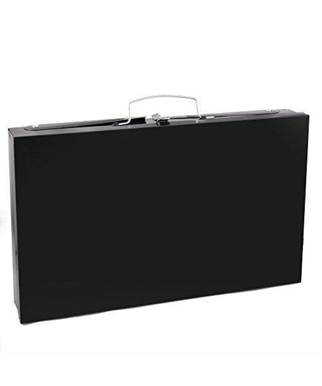125 Stainless Steel Briefcase Style Barbecue Grill Toaster (Medium Black)