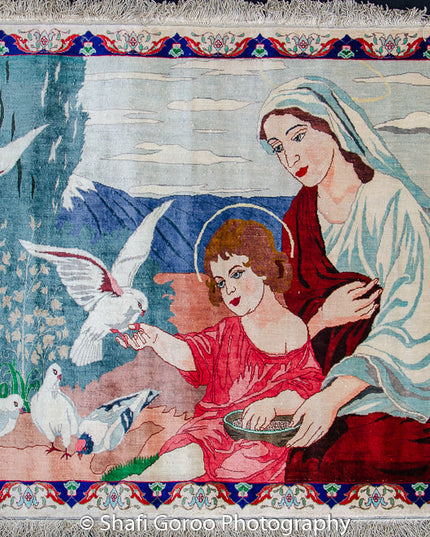 High knot silk on silk, size 2.5' x 4'