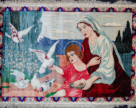 High knot silk on silk, size 2.5' x 4'