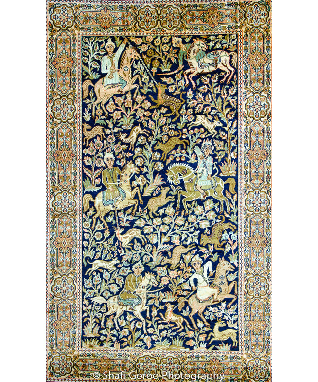 High knot silk on silk, size 3' x 5'