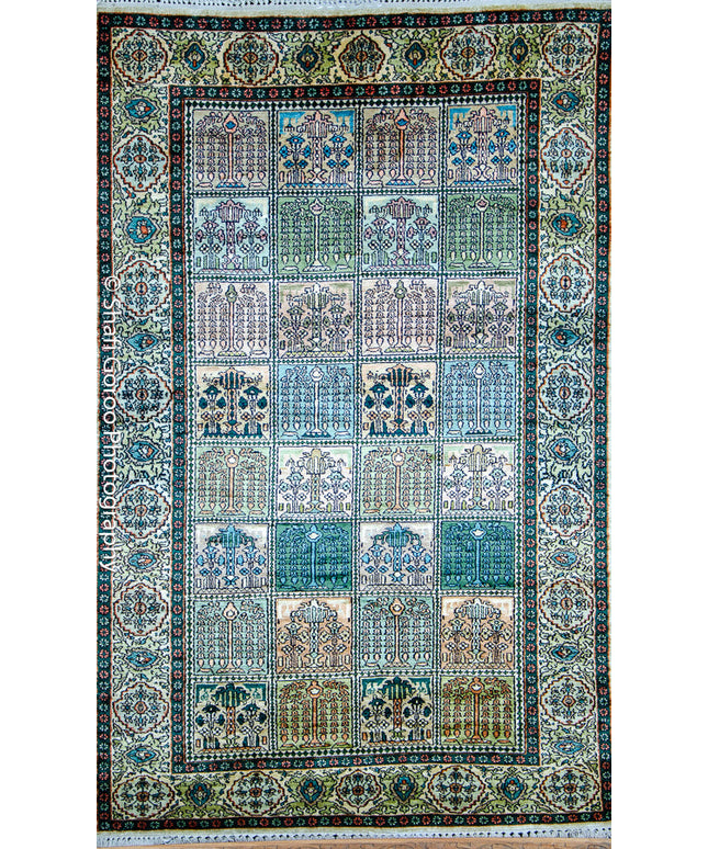 Regular silk carpet, size: 3 feet by 5 feet