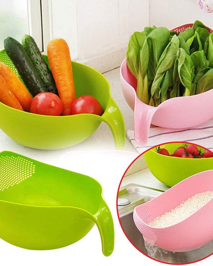 156 Rice Bowl Thick Drain Basket With Handle