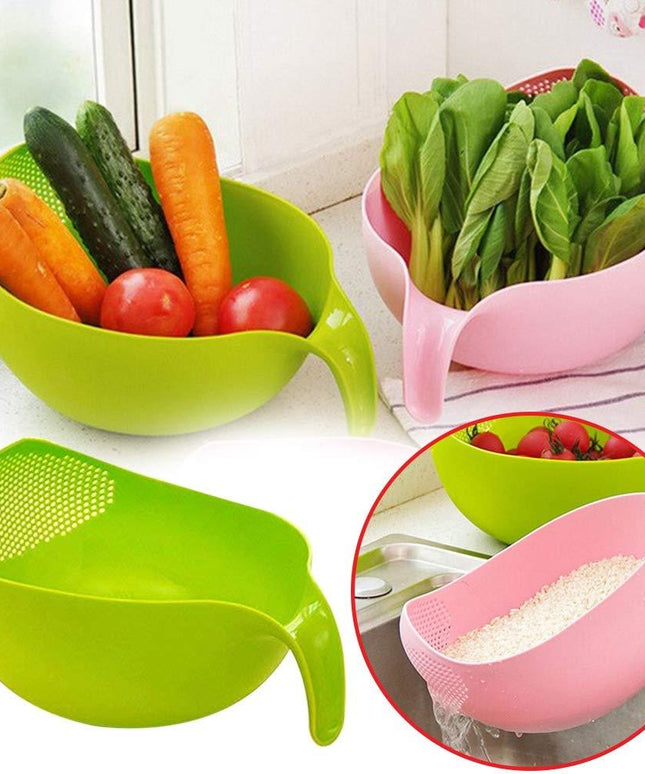 156 Rice Bowl Thick Drain Basket With Handle