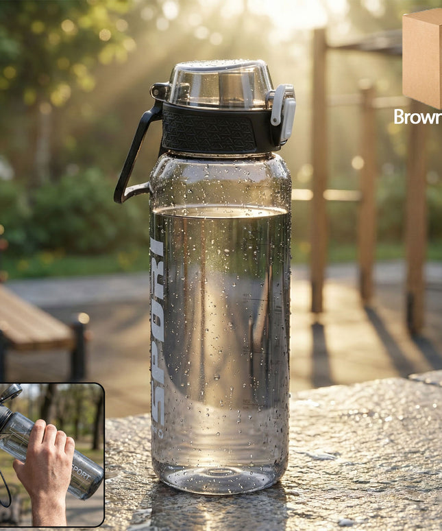 1000 Ml Leakproof Sports Water Bottle (1 Pc)
