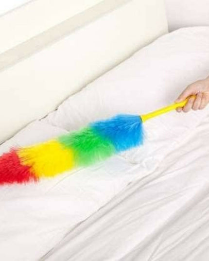 Rainbow Microfiber Plastic Duster 24 Inch | Flexible & Lightweight Dust Cleaner