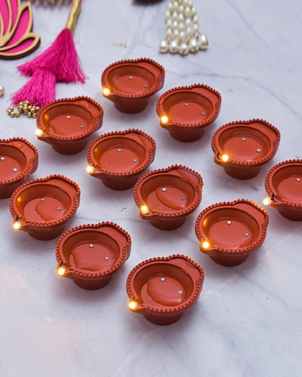 Water Sensor Diya for Home Decor Festivals Decoration Floating Led Light Diya Diwali(Pack of 6)