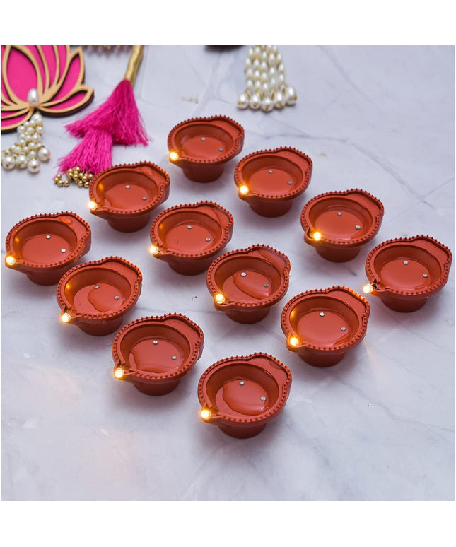 Water Sensor Diya for Home Decor Festivals Decoration Floating Led Light Diya Diwali(Pack of 6)