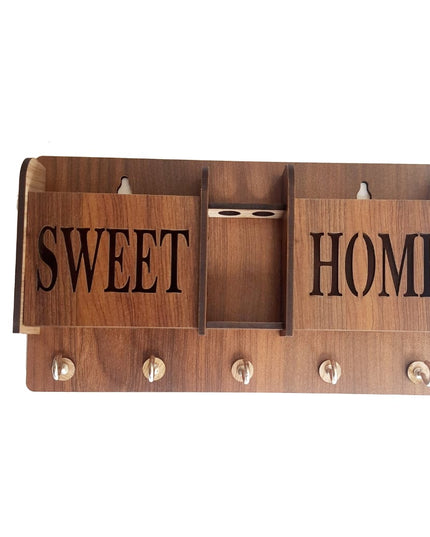 Sweet Home Wooden Phone Stand & Keyholder