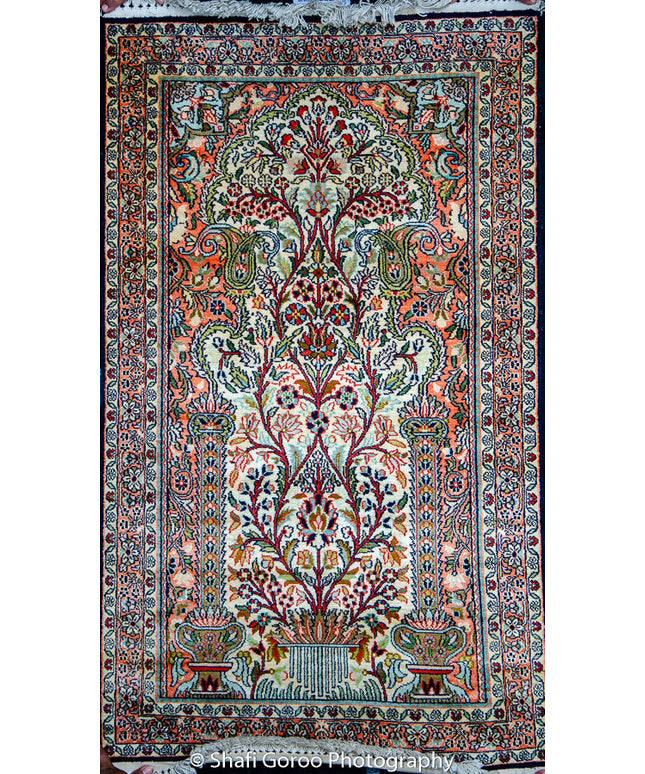 Regular silk carpet, size: 2 feet 6 inches by 4 feet