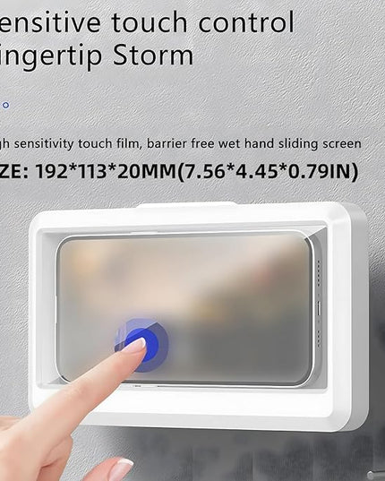 Shower Phone Holder | Waterproof Bathroom Mobile Phone Holder | Anti-Fog Case for Shower | Wall Mountable | 6.8 Inch Support Touch Screen Parent (Multicolor)