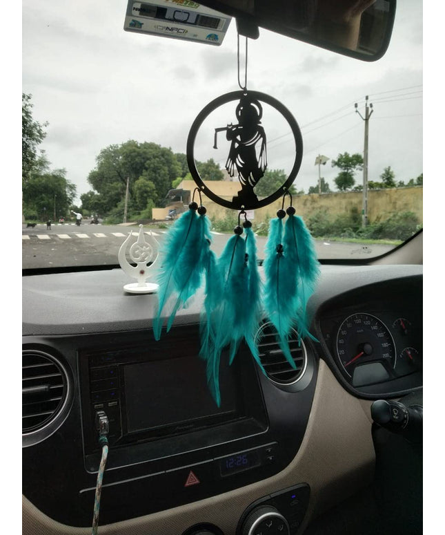 Car Hanging Handmade Hanging Wall Hangings, Home Decor Garden, Car, Outdoor Decorative Showpiece - 22 cm  (Fabric, Multicolor).