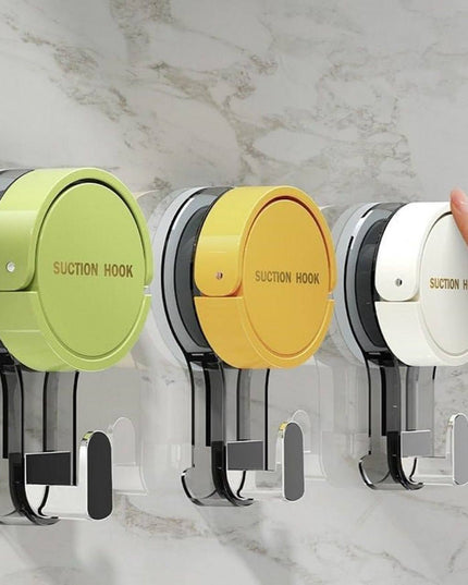 Ultra-Strong Vacuum Suction Hook Heavy-Duty,No-Drill Hanging Solution for Bathroom, Kitchen, and Home Organization |Versatile, Reusable, and Damage-Free (Pack of 3).