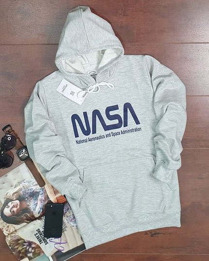 Hoodie for Men & Women – Unisex Printed Hoodie (Grey, S)