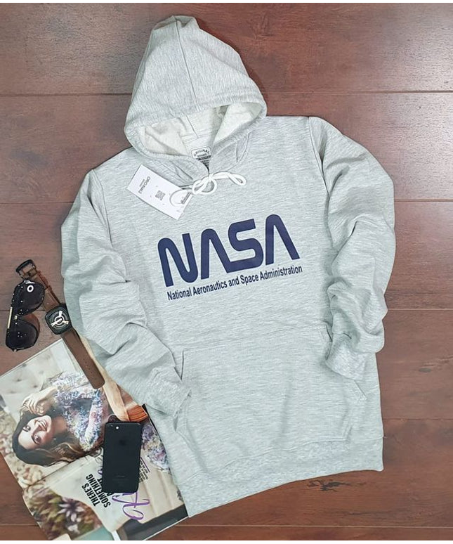 Hoodie for Men & Women – Unisex Printed Hoodie (Grey, S)