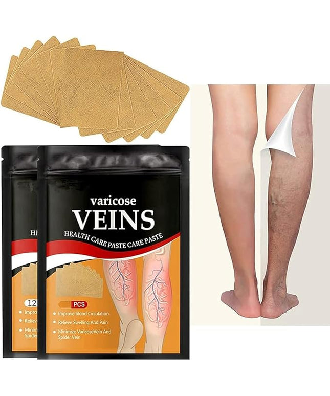 Varicose Veins Treatment Patch,12 PCS Varicose Veins Remover For Legs Patch Spider Veins Removal for Legs Patch