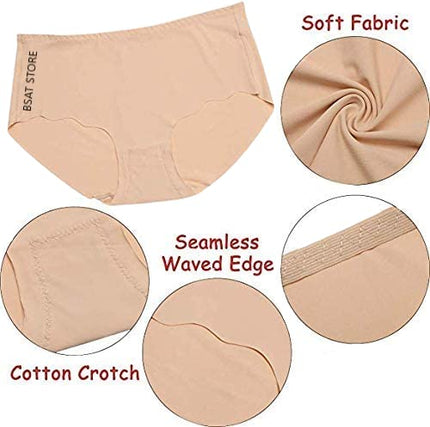 Women's Ice Silk Blend Invisible Lines No Show Hipster Panty (Pack of 2)
