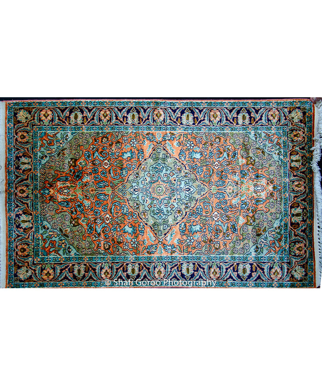 Regular silk carpet, size: 2 feet 6 inches by 4 feet