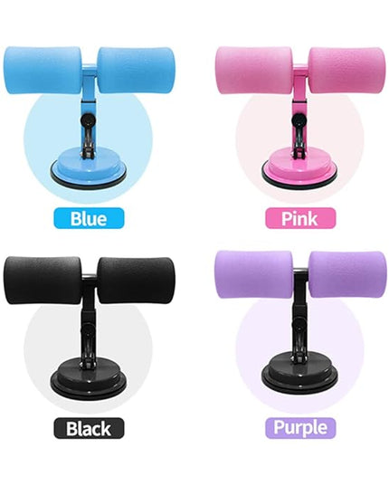 Sit-Up Bar with Foam Handle and Rubber Suction Seat Up Fitness Equipment Sit-ups and Push-ups Assistant Device for Weight Lose Gym Workout Abdominal Curl Exercise Work Out Trainer