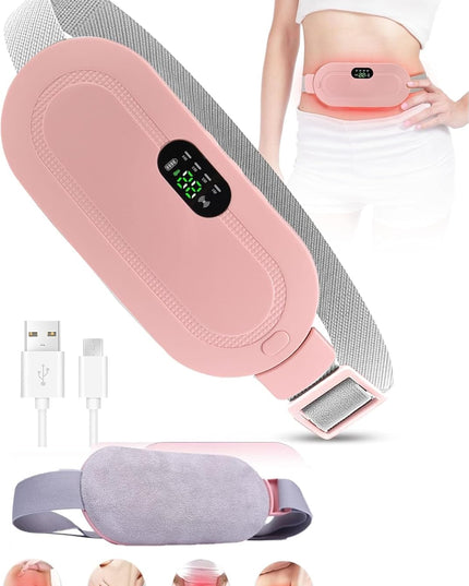 Period Cramp Relief Massager with Heating Pad for Back Pain|Cramp Free- Period Cramp Relief Heater & Massager|Works As Periods Pain Relief|Periods Cramps,Back/Belly Heating Pad