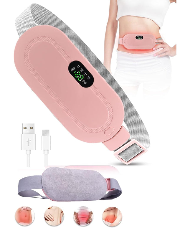 Period Cramp Relief Massager with Heating Pad for Back Pain|Cramp Free- Period Cramp Relief Heater & Massager|Works As Periods Pain Relief|Periods Cramps,Back/Belly Heating Pad