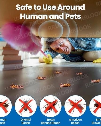 Natural Cockroach Killer for Kitchen, Bathroom And Cabinets Eco-Friendly Home Remedy for Indoor Cockroach Control Killer (Pack of 24)