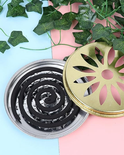 Portable Stainless Steel Zampire Holder - Ideal for Home, Camping and Travelling - Anti-Mosquito with Repellent Reel Holder and Incense Holder, Perfect for Outdoor Use
