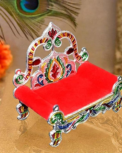 Bal Gopal Singhasan Handicraft Laddu Gopal Singhasan Bal Gopal Bed Thakorji Singhasan Fancy Singhasan Janmashtami Special Singhasan, Wooden