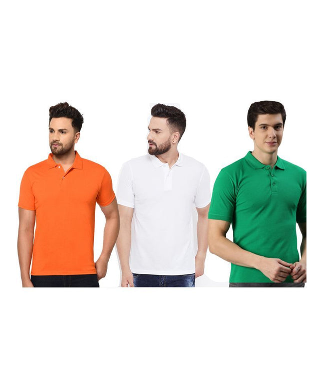 Ketex Cotton Blend Half Sleeves Polo Tshirt (Pack of 3)