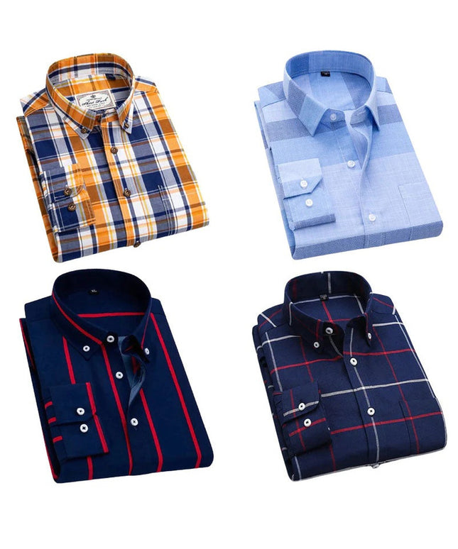 Pack of 4 Check Shirts