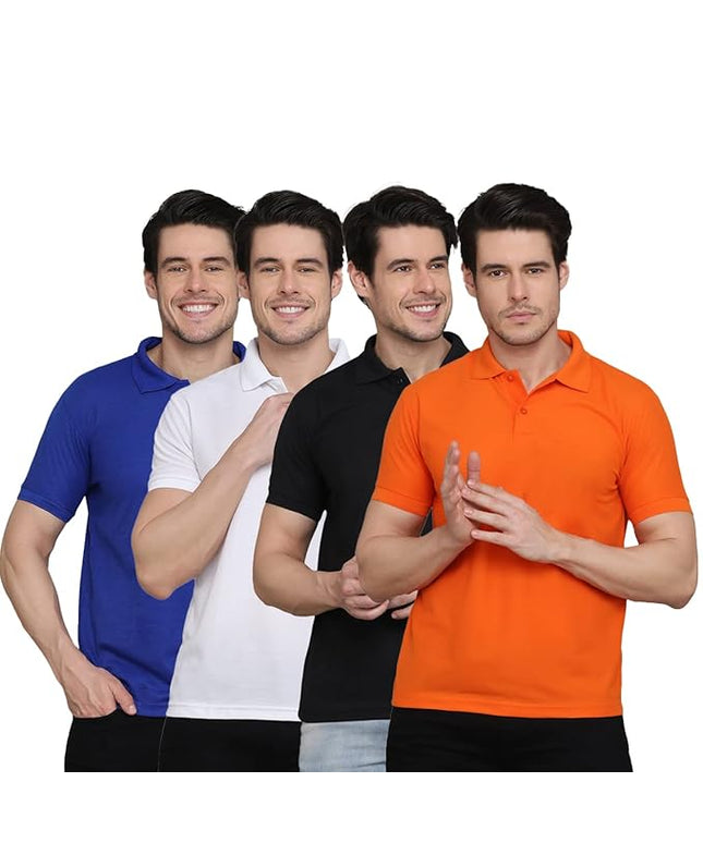 Pack of 3 Polo Neck T-Shirts