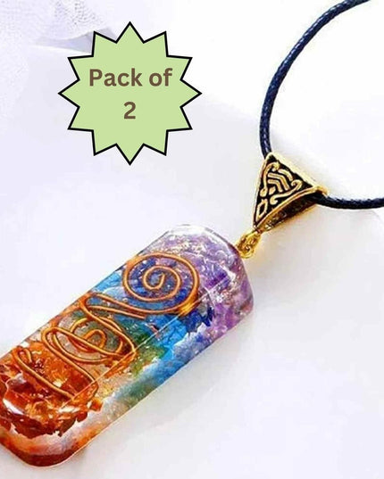 Titanium Quartz Stone Pendant (Pack of 2)
