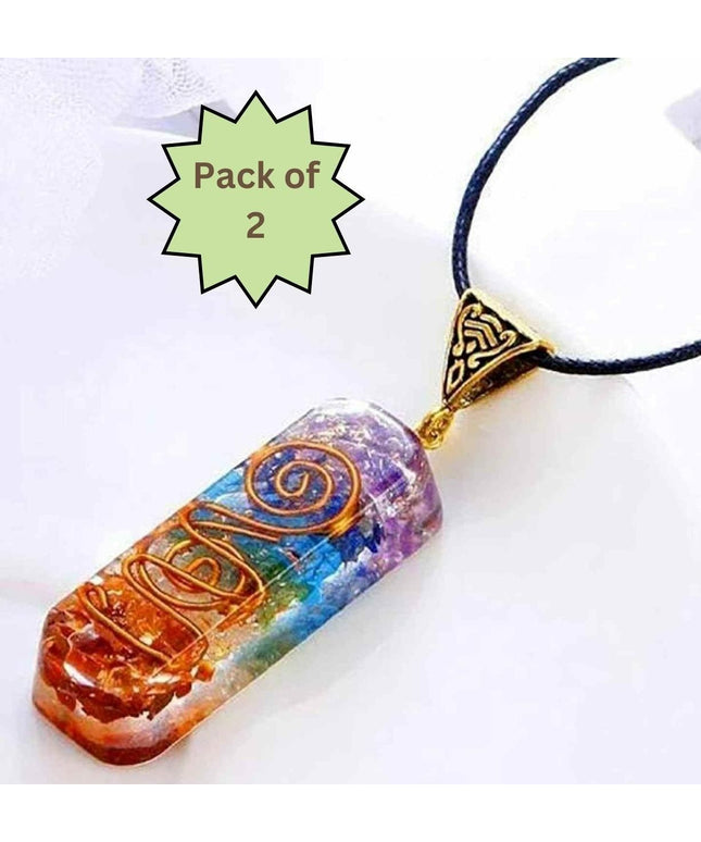 Titanium Quartz Stone Pendant (Pack of 2)