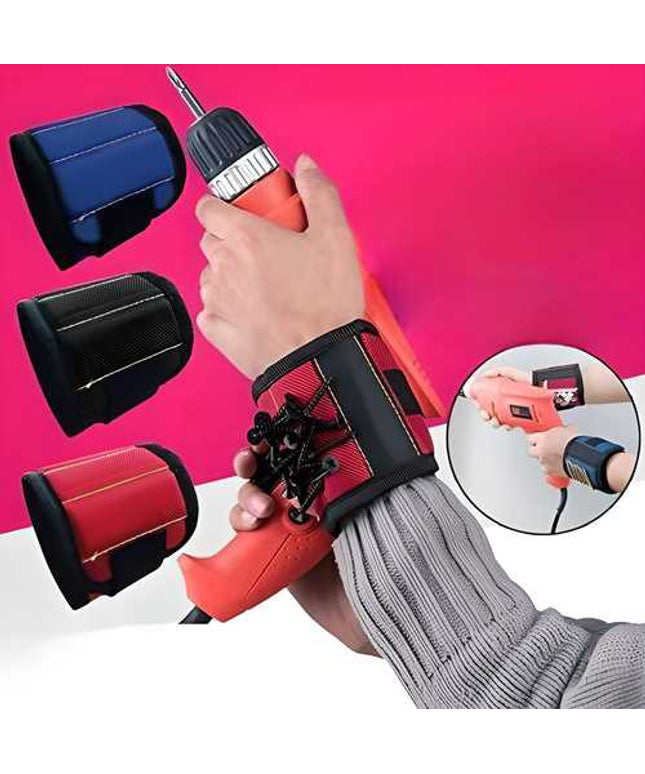 Magnetic Wrist Band for Holding Small Metal Accessories & Tools
