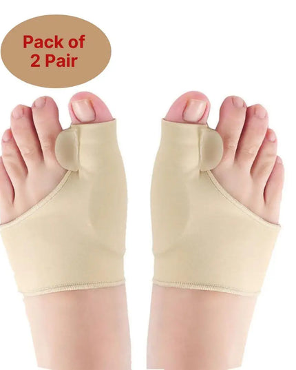 2 Pairs Gel Cushion Pads: Foot Care Tool for Night & Home Use
