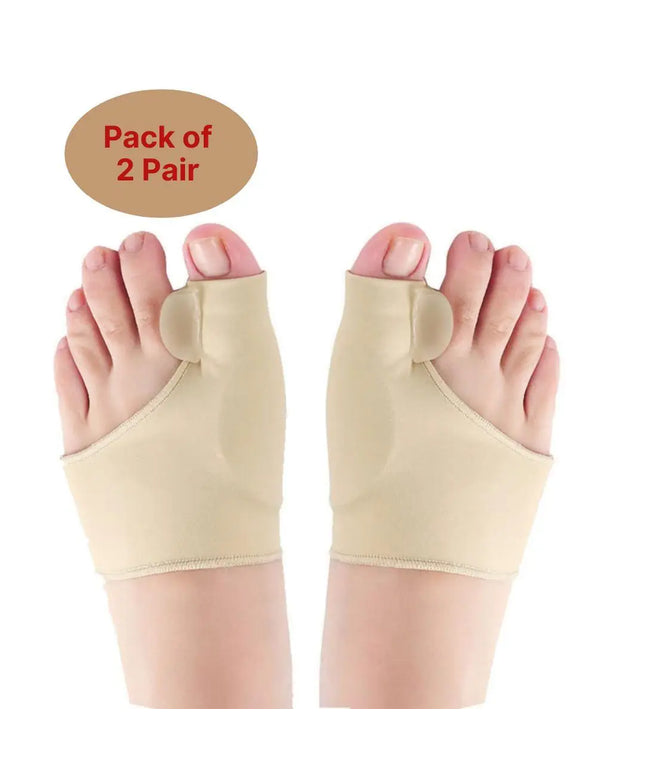 2 Pairs Gel Cushion Pads: Foot Care Tool for Night & Home Use